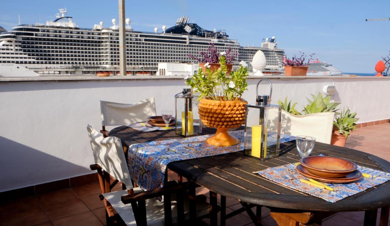 Attico Con Terrazza Sul Porto Apartment Palermo Ngoại thất bức ảnh